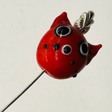 Load image into Gallery viewer, Kitty Cat Ceramic Round Beads | 15mm | Red | 4 Beads |