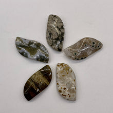 Load image into Gallery viewer, Ocean Jasper Wavy Pendant Beads - Assorted Colors 31x16x5mm 6857E