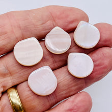 Load image into Gallery viewer, Premium Mother of Pearl Shell Beads | 18x15.5mm | Pink | Briolette | 5 Beads |