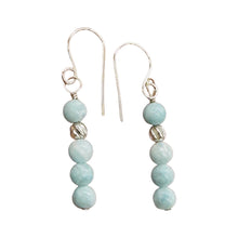 Load image into Gallery viewer, Natural Hemimorphite Sterling Silver Earrings | 1 1/2" Long | Blue | 1 Pair |