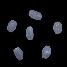 Load image into Gallery viewer, Blue Chalcedony Native Faceted Oval Beads | 7x11mm | Blue | 6 Beads |