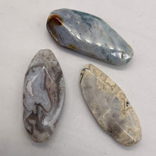 Load image into Gallery viewer, Ocean Jasper Old Stock Long Oval Beads| 45x22x6 to38x20x7mm | Gray, Pink, Black|