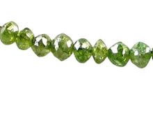 Load image into Gallery viewer, Diamonds 1.38cts Faceted Parrot Green Beads | 3X2mm to 2x2mm | 8 Beads |