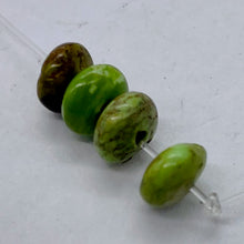 Load image into Gallery viewer, Gaspeite High Grade 5mm Rondelle Beads | 5mm | Green Brown | 4 Beads |

