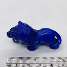 Load image into Gallery viewer, Crouching Lion Opalized Glass Lion | 1 Figurine | | 50x28x17mm | Blue