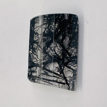 Load image into Gallery viewer, Tourmalinated Quartz Trapezoid Bead - Double Drilled | 24x14mm | Clear Black | 1