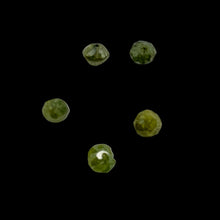 Load image into Gallery viewer, Parrot Green Diamond Faceted Beads | 0.26cts | 2.5x1.5mm to 2.2x1.7mm | 5 Beads|
