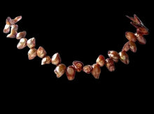 Load image into Gallery viewer, Rich Creamy Carmel Pearl Blister Bead Strand 108329