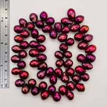 Load image into Gallery viewer, Radiant Raspberry 10x9mm to13.5x9mmteardrop Briolette Pearl Strand 110131