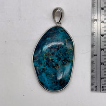 Load image into Gallery viewer, Chrysocolla Sterling Silver Oval Pendant | 4 1/4" Long | Blue, Green | 1 Pendant