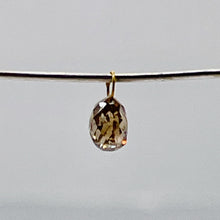 Load image into Gallery viewer, 0.5cts Champagne Diamond Briolette 18K White Gold Pendant | 5x4mm |