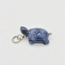 Load image into Gallery viewer, Charming! Sodalite Turtle & Silver Pendant