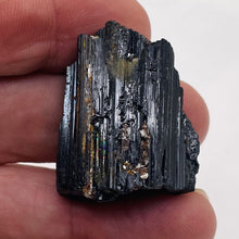 Load image into Gallery viewer, Black Tourmaline 24g Natural Specimen | 34x27x16mm | Black | 1 Display Specimen|