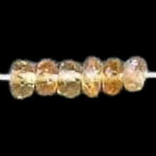 Load image into Gallery viewer, 7 Beads of Natural 3x2.5-2.75x2mm Imperial Topaz Faceted Roundel 6187