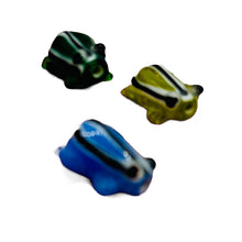 Load image into Gallery viewer, Frog Lampwork Glass Jumping Frog Beads | 17x12x9mm | Multi-Color | 4 Beads |