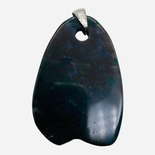 Load image into Gallery viewer, Hand Carved Bloodstone Jasper Sterling Silver Pendant | 2 1/4" Long | 1 Pendant |
