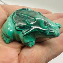 Load image into Gallery viewer, Malachite 66g Gemstone Carving Frog Figurine | 1 Specimen | | 56x47x15mm | Green