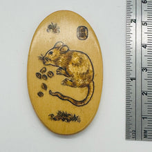 Load image into Gallery viewer, Chinese Year of the Rat Pendant Bead | 2" Long | Tan, Brown | 1 Pendant Bead |