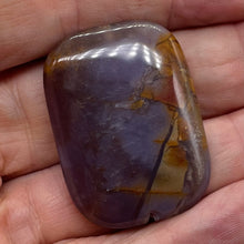 Load image into Gallery viewer, Purple Sage Plume Agate Rectangle Pendant Bead | 39x30x8mm | Purple | 1 Bead |