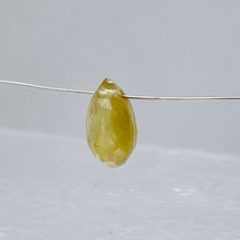 Load image into Gallery viewer, 1 Peach Sapphire Faceted 10x7mm Briolette Bead 6924