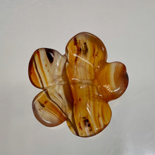 Load image into Gallery viewer, Plumeria! Carved Carnelian Hawaiian Flower Bead | Orange | 25x6mm | 1 Bead |