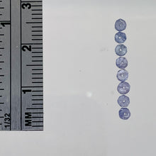 Load image into Gallery viewer, 4 Tanzanite Faceted From 3x1.25mm to 2.5x1mm Roundel Beads 009713