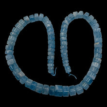 Load image into Gallery viewer, Aquamarine Gem Graduated Wheel Bead 17" Strand | 12x9 - 7x4mm | Blue | 76 Beads|