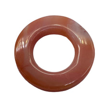 Load image into Gallery viewer, 1 Creamy Carnelian Window Frame Pi Pendant Bead 8983E