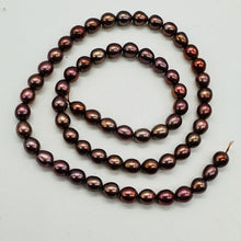 Load image into Gallery viewer, Fresh Water Pearls 16" Strand Potato Pearls | 7x6mm | Golden Red | 1 Strand |
