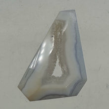 Load image into Gallery viewer, Chalcedony Druzy 53ct Designer Cut Pendant Bead| 35x28x9mm| Blue|1 Pendant Bead|