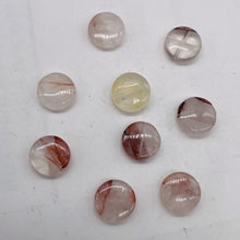 Load image into Gallery viewer, 9 Natural Quartz Orange' 12x4mm Coin Beads 9337