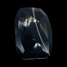 Load image into Gallery viewer, Onyx Flat Faceted Rectangular Pendant Bead | 50x48x14mm | Black White | 1 Bead |