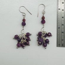 Load image into Gallery viewer, Love Purple Sapphire & Silver Heart Earrings 306622