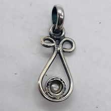 Load image into Gallery viewer, Pearl Sterling Silver Drop Pendant | 1" Long | White | 1 Pendant |