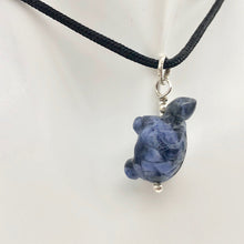 Load image into Gallery viewer, Charming! Sodalite Turtle & Silver Pendant