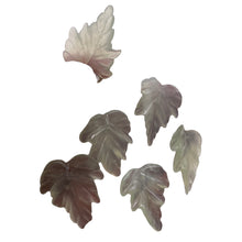 Load image into Gallery viewer, Serpentine New Jade Leaf Beads | 25x23x4 to 24x23x4mm | Light Mint | 6 Beads |