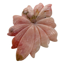 Load image into Gallery viewer, Peruvian Opal 131ct Carved Flower Pendant Bead| 97x60x5mm| Pink| 1 Pendant Bead|