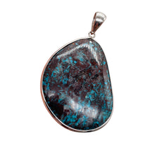 Load image into Gallery viewer, Chrysocolla Sterling Silver Oval Pendant| 2 1/4" Long | Blue, Green | 1 Pendant|