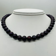 Load image into Gallery viewer, Fresh Water Pearls 16" Strand Round Pearls | 9mm | Deep Royal Purple | 1 Strand|