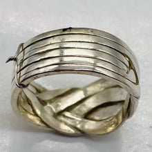 Load image into Gallery viewer, Woven 6 Band Sterling Silver Ring | Size 5 | Silver | 1 Ring |