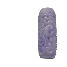 Load image into Gallery viewer, Jade Tube Carved Bead | 30x11mm | Lavender | 1 Bead |