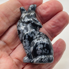 Load image into Gallery viewer, Hand-Carved Howling Coyote Wolf | 58x30x23mm | Black White | 1 Figurine |