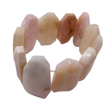 Load image into Gallery viewer, Pink Peruvian Opal Non Stretch 6" Bracelet | 275cts | 30x17x5 - 28x16x6mm |