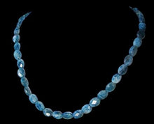 Load image into Gallery viewer, Blue Apatite 8x6mm Faceted Oval Bead Strand 110498B
