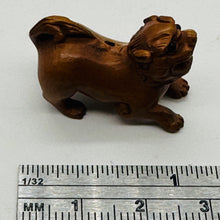 Load image into Gallery viewer, Imperial Guardian Lion Crouching Foo Dog | 1 Netsuke Bead | | 28x13x19mm | Brown