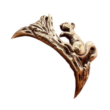 Load image into Gallery viewer, Sterling Silver Squirrel Ring Size 7 Woodland Animal Nature Jewelry USA