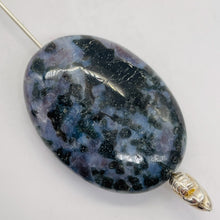 Load image into Gallery viewer, Jasper, Stormy Purple Sky, Flat Oval Beads | 30x22x8mm | Purple Sky | 2 Beads |