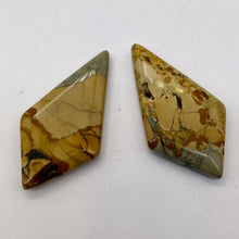 Load image into Gallery viewer, Owyhee Jasper Kite Briolette Beads | 43x23x4mm | Brown Gray | 2 Pendant Beads |
