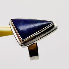 Load image into Gallery viewer, Gemstone Triangle Sugilite Sterling Silver Ring | Size7.5 | Purple | 1 Ring |