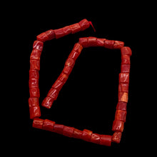 Load image into Gallery viewer, Natural AAA Red Coral Branch Bead Strand | 4x6mm | 44 Beads |